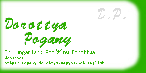 dorottya pogany business card